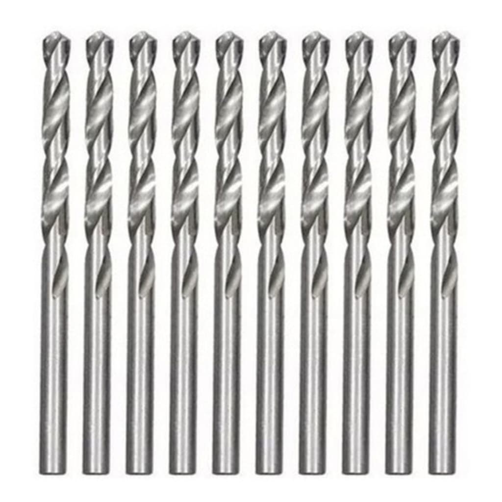 Kit 10 Brocas Aço Rápido 4 Mm Polida P/ Metal