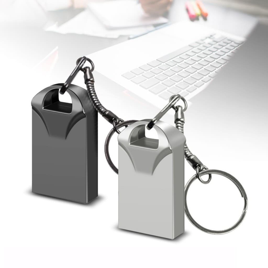 Interface USB 2.0 da forma do chaveiro Metal disco de 64GB Mini U