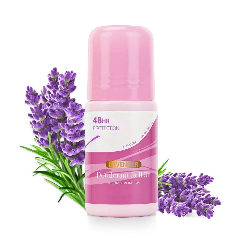 Desodorante sem alumínio com fragrância de lavanda - Desodorante roll-on para mulheres e homens, proteção contra odores