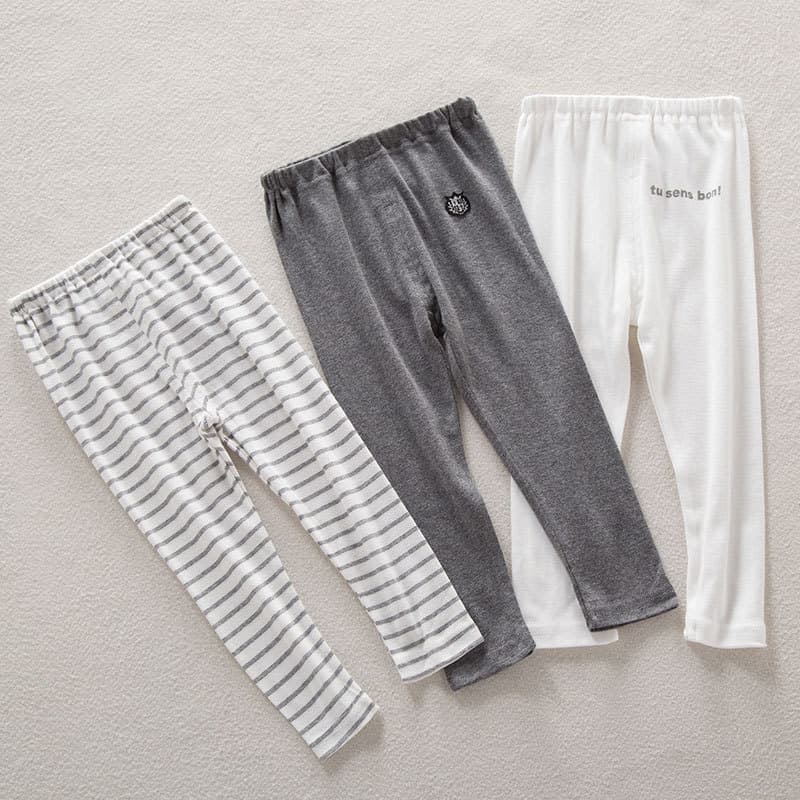 Conjunto de 3 peças de algodão puro para crianças, roupas de outono, calças compridas, meninos, outono inverno, novo est