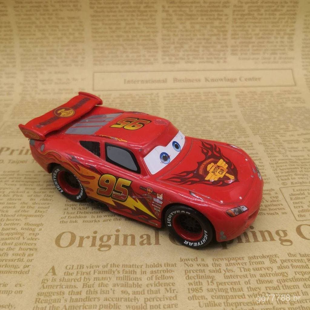 Produtos Populares: Carro de Corrida de Liga Metálica Faísca McQueen No. 95 do Filme Carros, Brinquedo Modelo VOYB