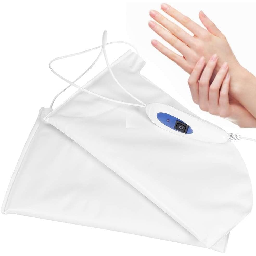 Luvas Aquecidas Elétricas, Luvas Térmicas de Tamanho Grande para Manicure e Nail Art, Luvas de Spa Hidratantes para Trat