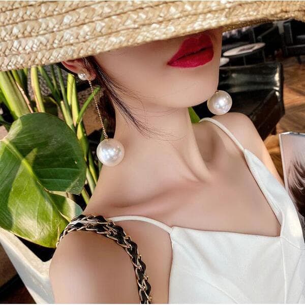 | 【cartelas de brincos feminino】 | kit brinco aço inoxidável ✲T temperamento personalidade coreana exagerada grande péro