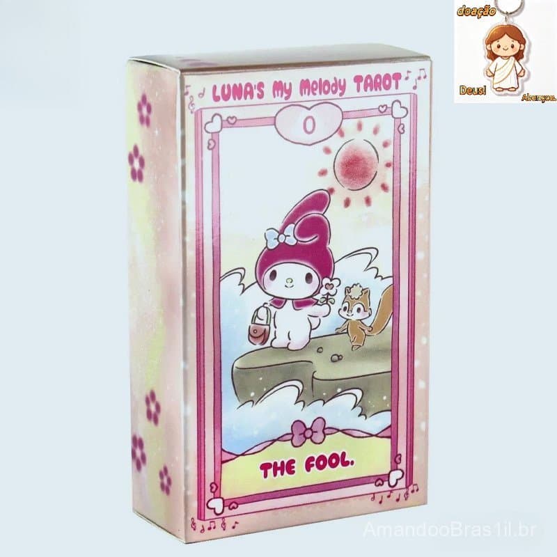 78pcs Luna'S Kuromi Cinnamoroll Sanrio Baralho de Tarô