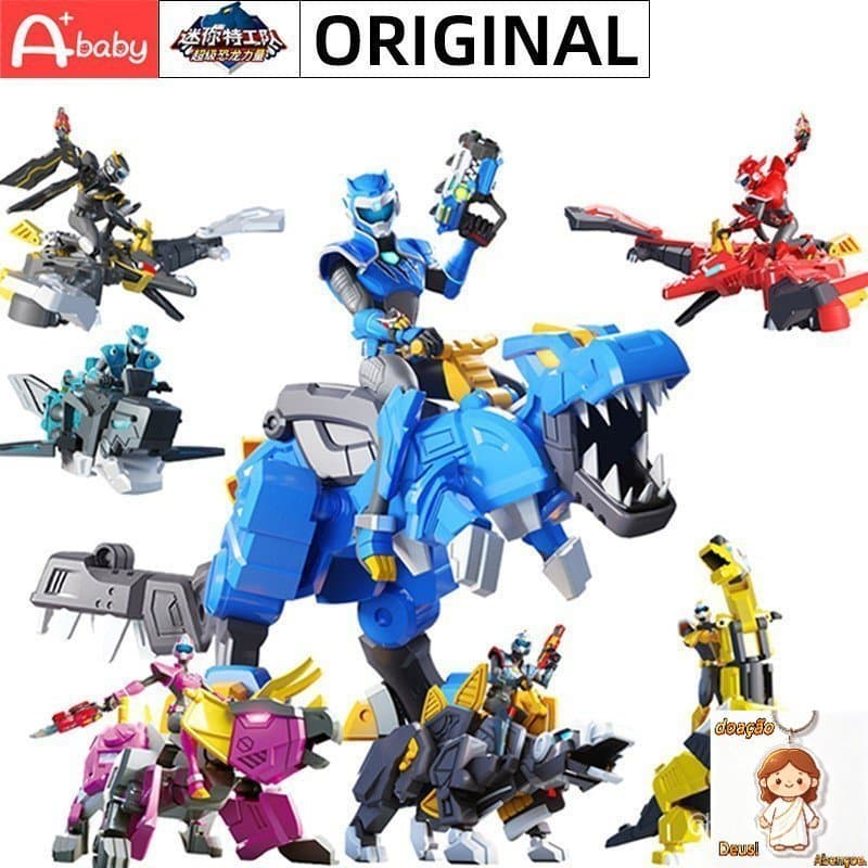 Mini Force Dinossauro Brinquedos Robô Para Crianças Figura De Ação Transformação Brinquedo Deformação Para Presente De A