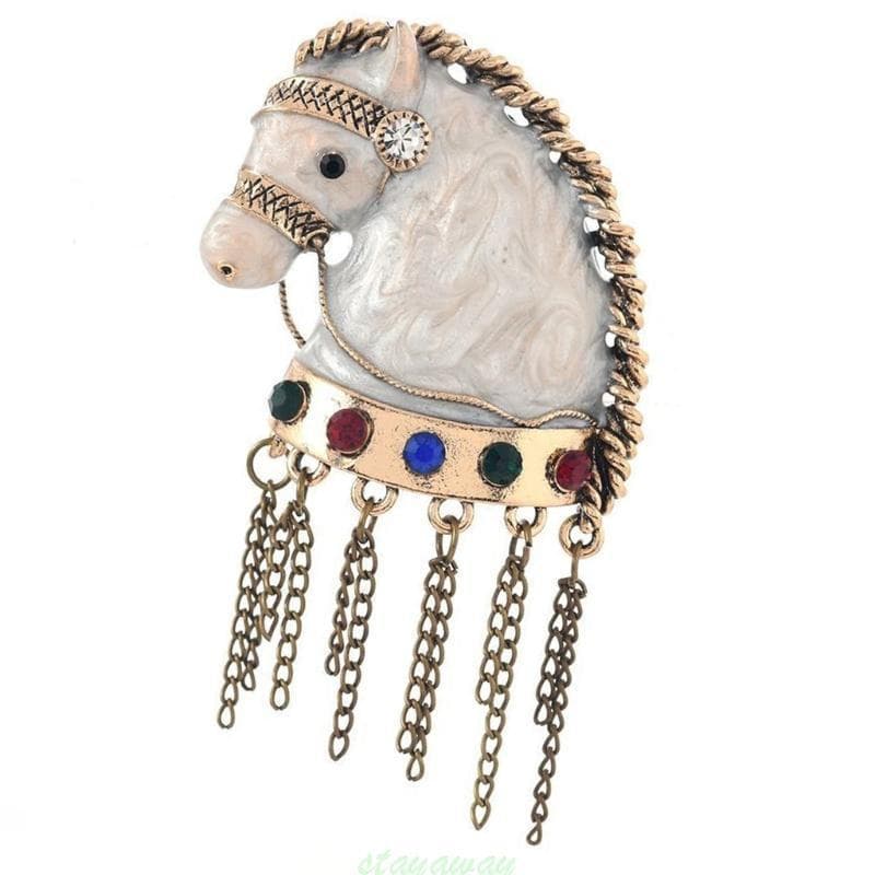 Broche Borlas Exclusivas SRA Branco Design Alfinete Versátil Ideal Para Presentes E Ocas