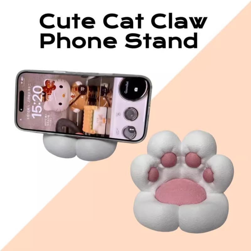 Base-Tipo Gato Pata Suporte Do Telefone Móvel Desktop Peça De Criativo Para Exibição
