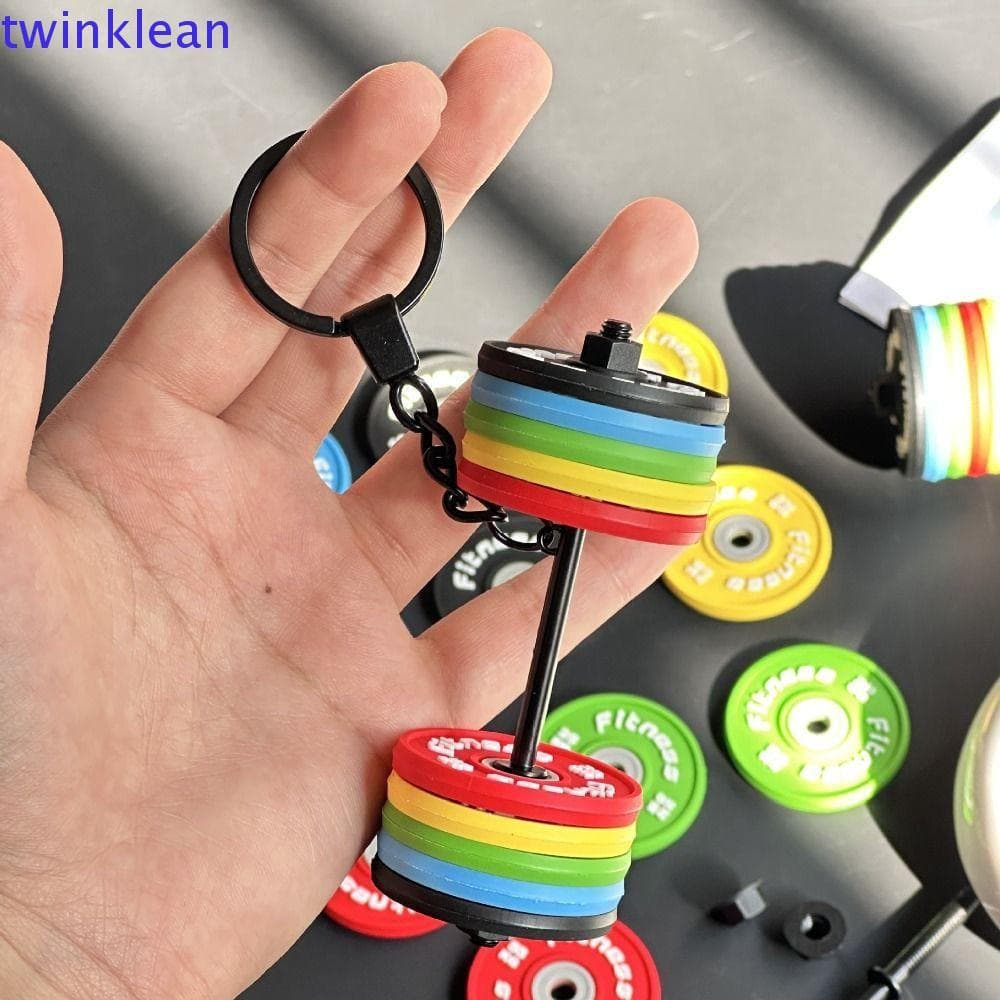 Chaveiro De Mini Barra TWINKLEAN , Haltere Requintado Removível , Pingente De Bolsa De Acessórios
