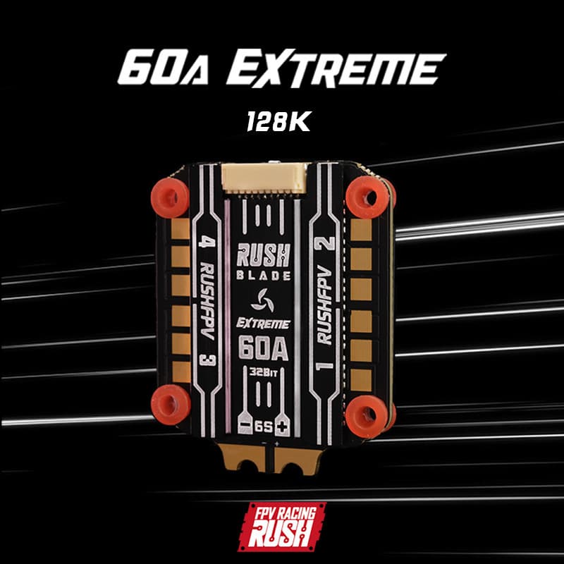 R RUSHFPV BLADE Condicionador eletrônico 60A FPV extremo quatro em um através da máquina sem perder Flash ESC