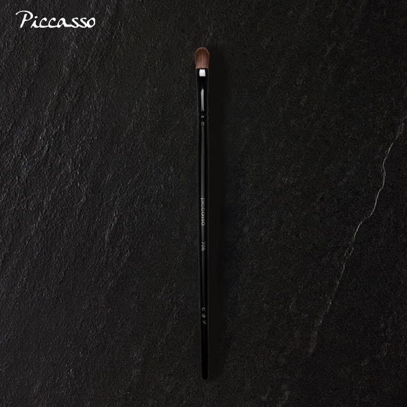 Coreia piccasso706 plana cabeça redonda vison cabelo sombra escova molhado seco dupla utilização criar soquetes de olho