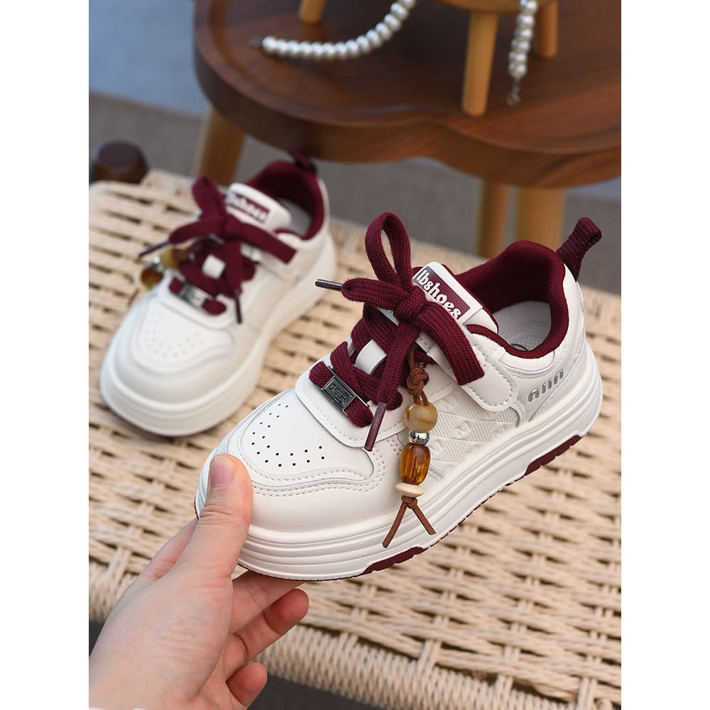 Meninas tênis moda estudante esportes sapatos casuais feminino 2026 primavera outono novo estilo de sola macia crianças