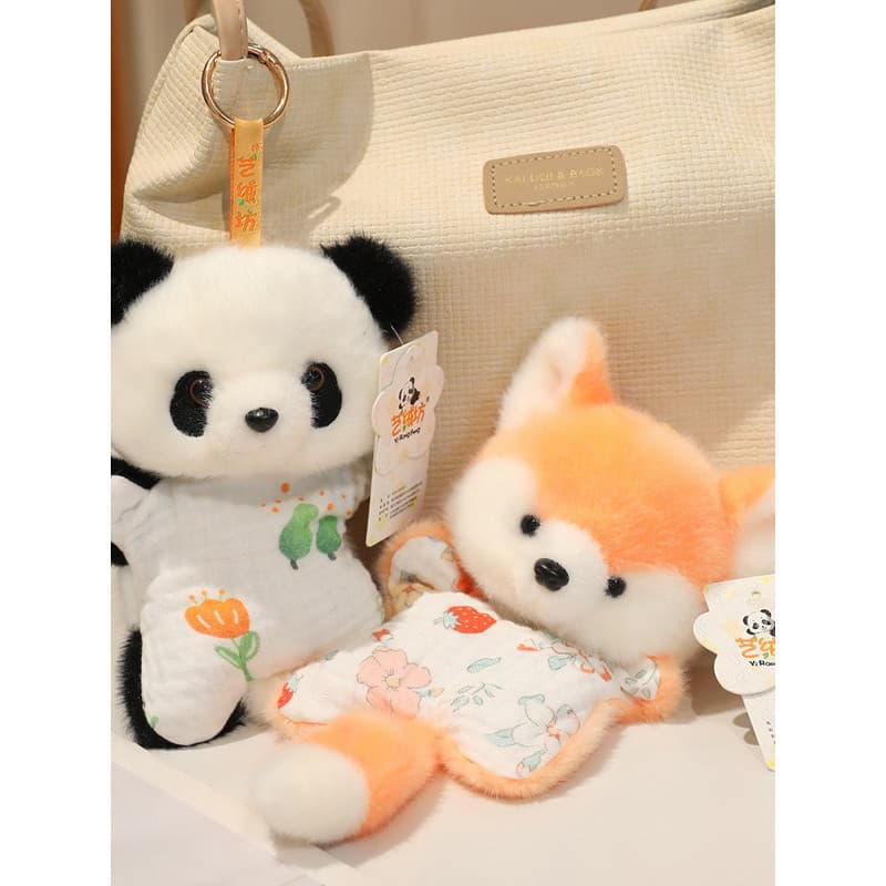 Saco de feijão de lã Panda pequeno pingente brinquedo de pelúcia descompressão pitada calmante boneca saco pingente ping
