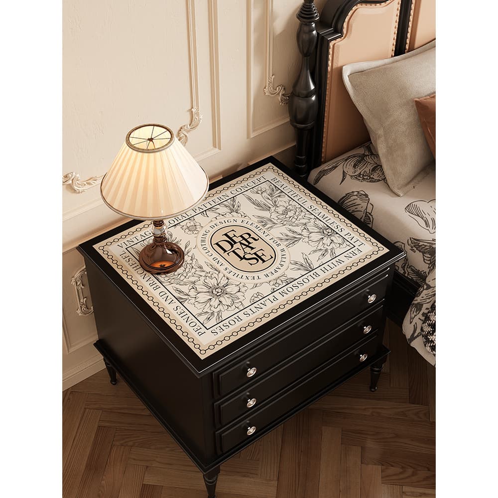 Retro tapete de mesa de cabeceira estilo Medieval à prova dwaterproof água Oilproof descartável Silicone toalha de mesa