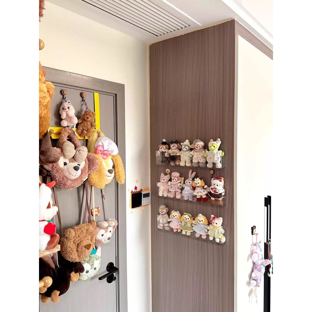 Ins estilo acrílico expositor prateleira de parede High-End sentimento ornamentos sem perfuração rack de armazenamento d