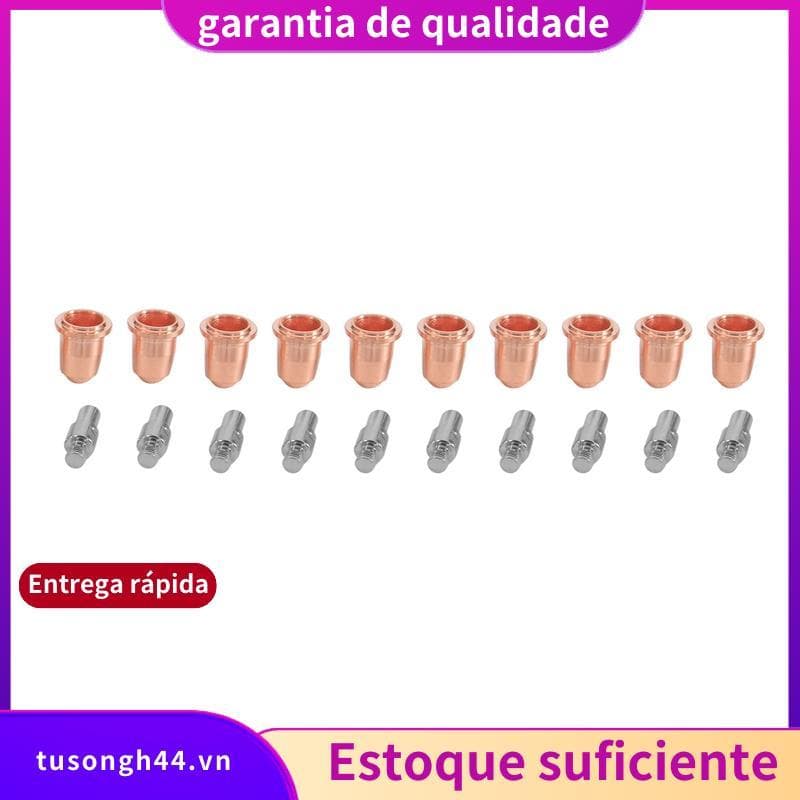 20 Peças Kit De Consumíveis S45 PR0110 Eletrodos PD0116 Pontas De Bico Adequadas Para Tocha De Corte De Plasma 0.8mm jim
