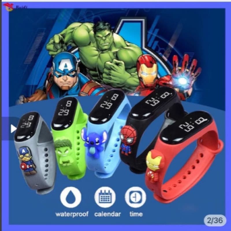 [PROMOÇÃO] ⌚🌈 Relógio Digital Infantil Esportivo | Leve, Confortável e Colorido 💖Bonito