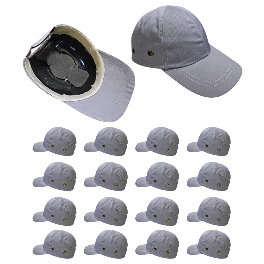 Bone com Capacete EPI Kit 16 Uni Obra Seguranca do Trabalho Casquete Construcao Reparo Oficina Resistente Protecao