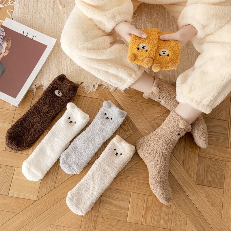 Meias Confortáveis e Felpudas para o Inverno, Quentes, Macias e Fofas 3663