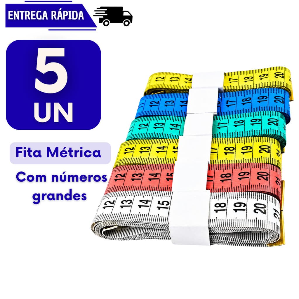 5 Fita Metrica 150cm Corporal Costureira Costura Fitness Medição Corpo Flexível Fitas Trenas Metricas Corpo Medir Fitas