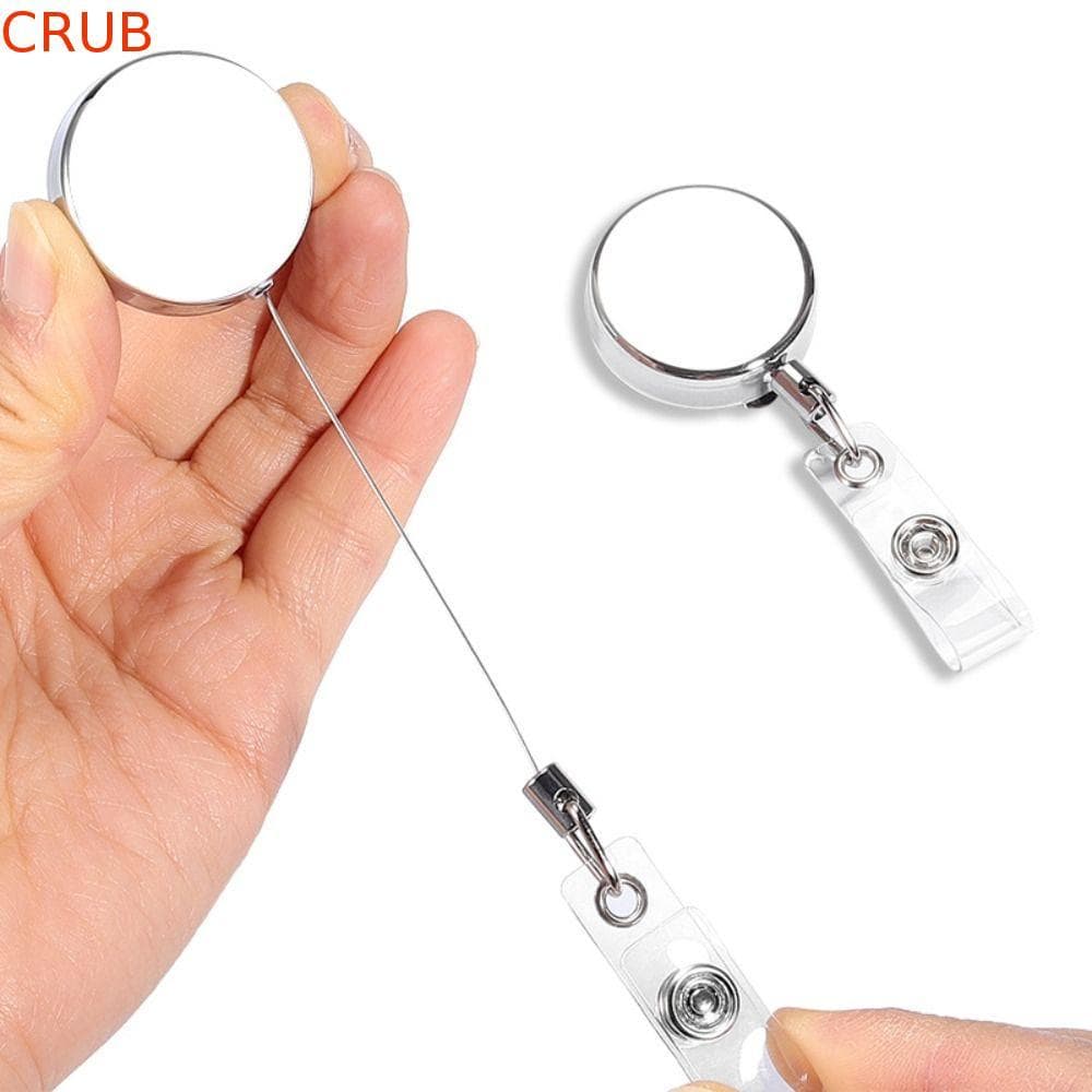 Carretel De Crachá Retrátil  , Suporte De Identificação Anti-Perda De Cordão , Clipes De Chaveiro , Fivela Fácil De