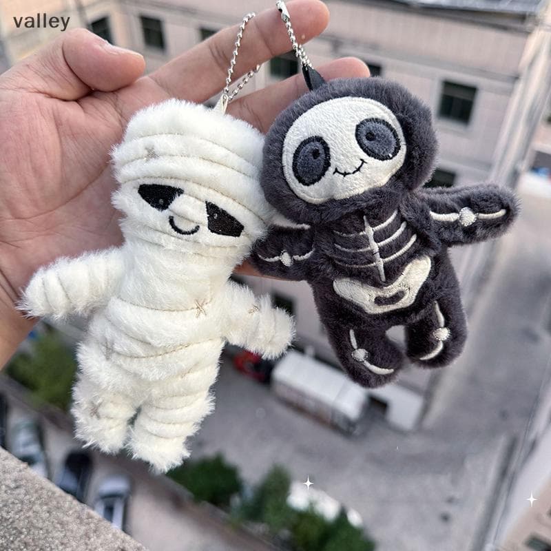 [VLY] Novo Para Diversão Etiqueta Crânio Chaveiro Bonito Saco Pingente Acessórios Boneca Menina E Presente De Feriado Fe