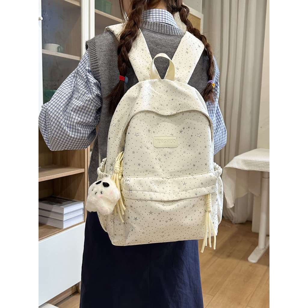 Mochila escolar feminina estudantes universitários 2025 novo estilo nicho de grande capacidade mochila de alto valor par