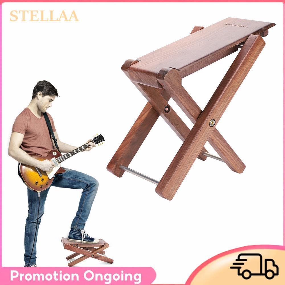 Stellaa Peças de guitarra apoio para os pés para adotar banco de design dobrável apoio para os pés acessório peça de