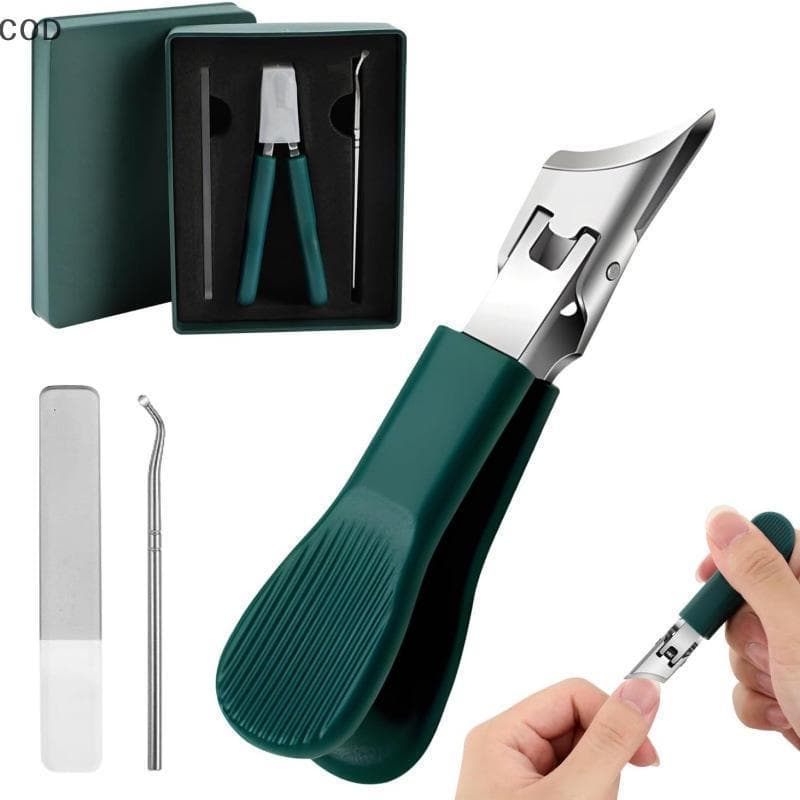[QYA] 1/3 Pcs Grande Abertura Cortador De Unhas Com Ponta Inclinada High-end Anti Respingo Única Armadura Groove Thi Ali
