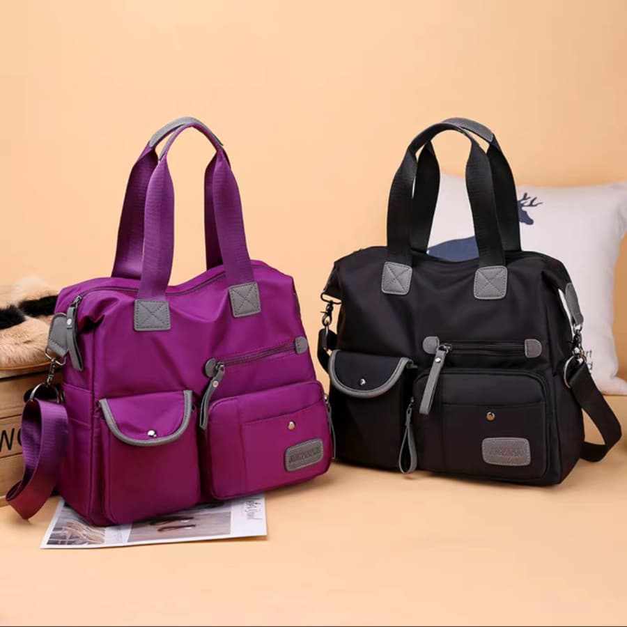 Bolsa de ombro feminina de nylon mais vendida, bolsa transversal de grande capacidade
