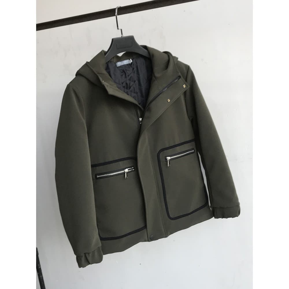 Novo estilo masculino outono inverno jaqueta com capuz engrossado jaqueta Casual na moda primavera outono macacão All-Ma