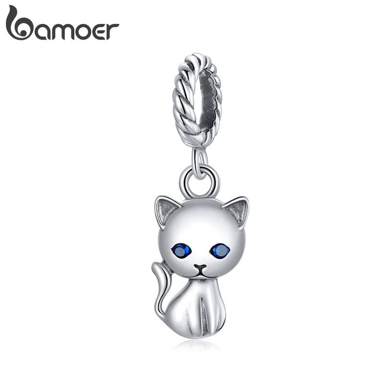 Pingente de Gato Bamoer para Pulseiras e Colares DIY, Acessórios para Presentes Femininos H8GE