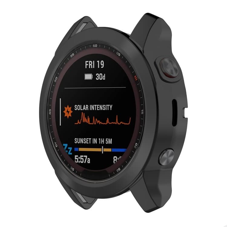 Envio No Mesmo Dia Para Garmin Fenix 7S TPU Meio Pacote Oco Galvanoplastia Caixa De Relógio