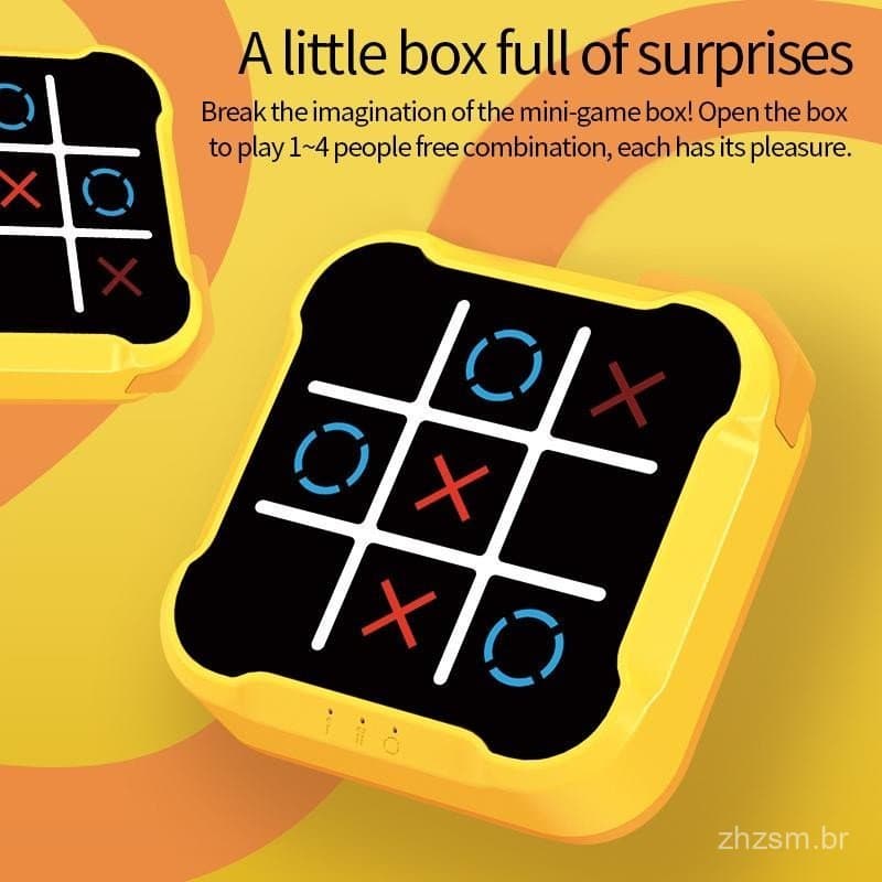 Jogo Criativo de Quebra-Cabeça Tic Tac Toe para Crianças, Tabuleiro de Xadrez que Melhora a Memória e a Atenção