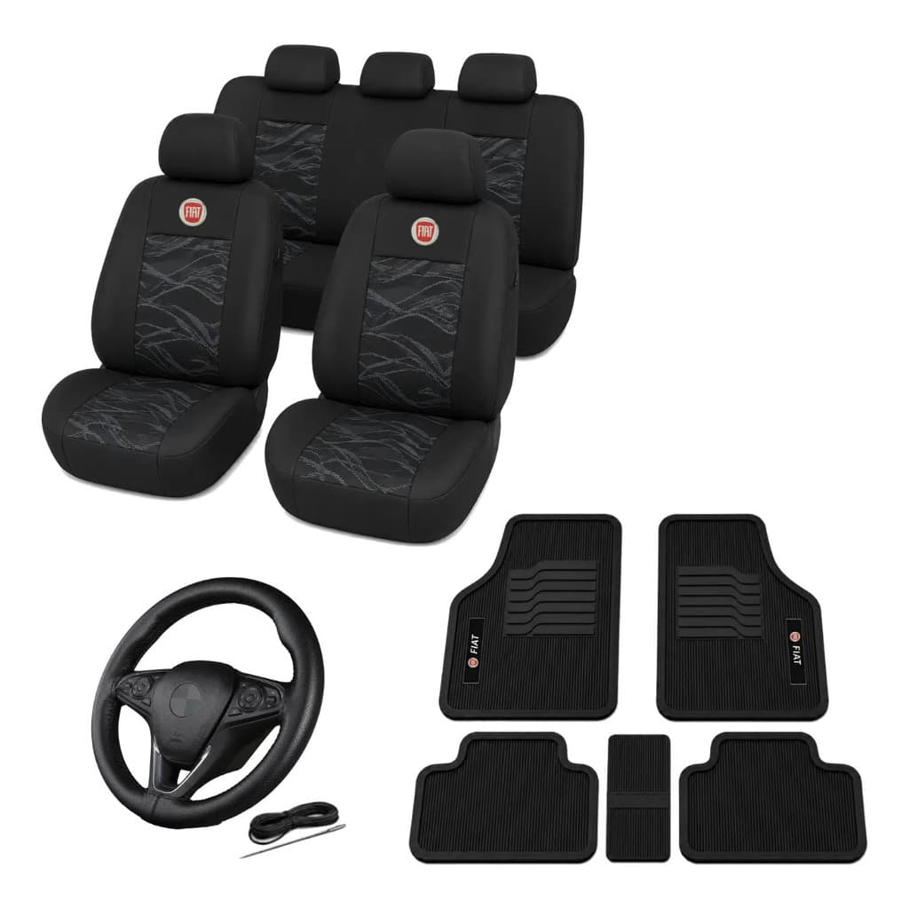 Kit Capa Banco Tecido Original Tapete Volante Argo Cronos