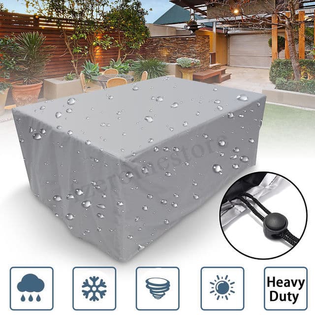Capa de móveis prata ao ar livre assento de jardim churrasco capa à prova dwaterproof água pátio cadeira de mesa Anti-po