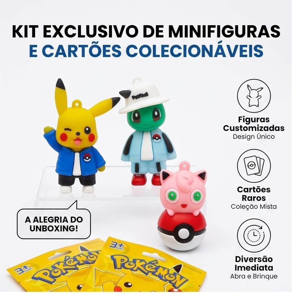 Kit Surpresa Personagem Premium com Minifiguras + Cartas RPG