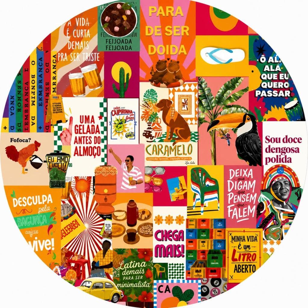 Capa Mini Painel Para estrutura de 50x50 Personalizado para festa na mesa - BRASILIDADE ,  MODELO 102