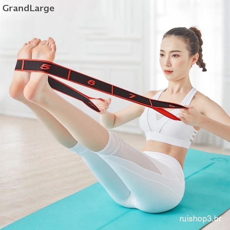[GrandLarge] Bandas de Resistência Multifuncionais para Yoga e Pilates, Laço de Exercício Fitness, Cinto Elástico para D