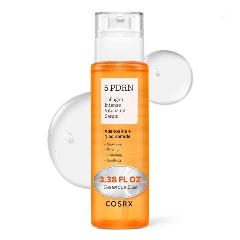 COSRX 5 PDRN Collagen Intense Vitalizing Serum - Sérum Coreano para Firmeza e Luminosidade da Pele com DNA de Salmão, Ce