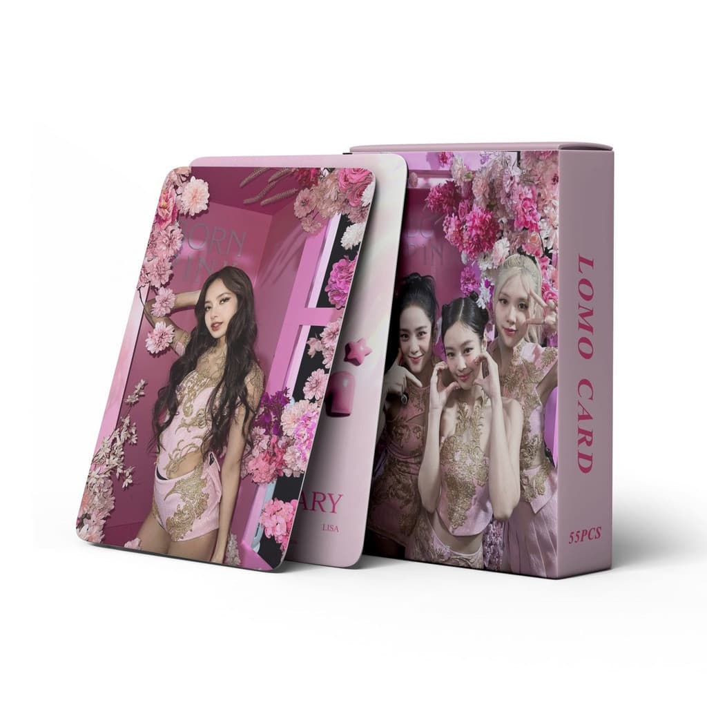 KPOP 55 peças/caixa BLACKPINK Cartão Fotográfico de 7º Aniversário LOMO Postcard NSVR 41RR