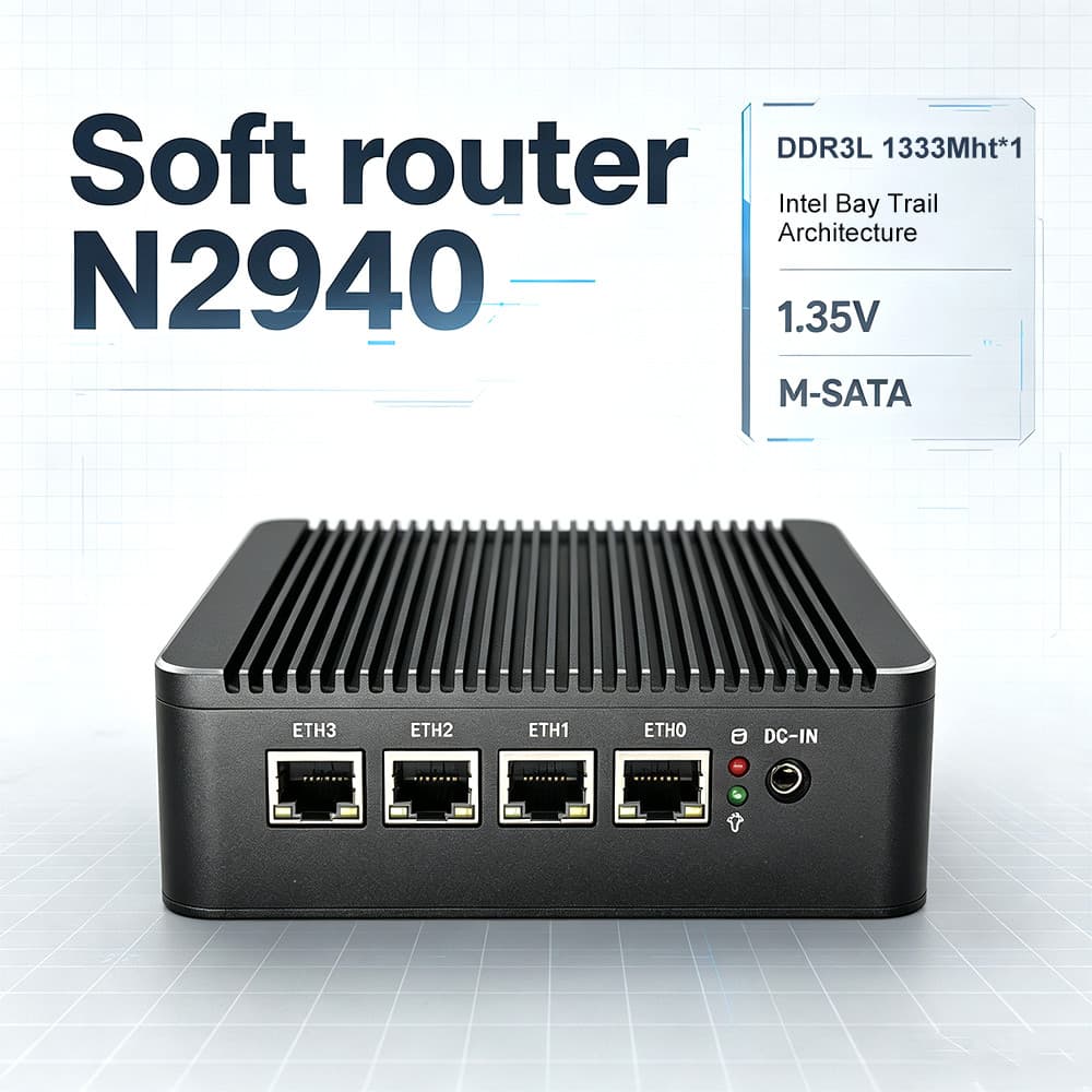 4-core 4-thread N2940 Intel Celeron Soft Router