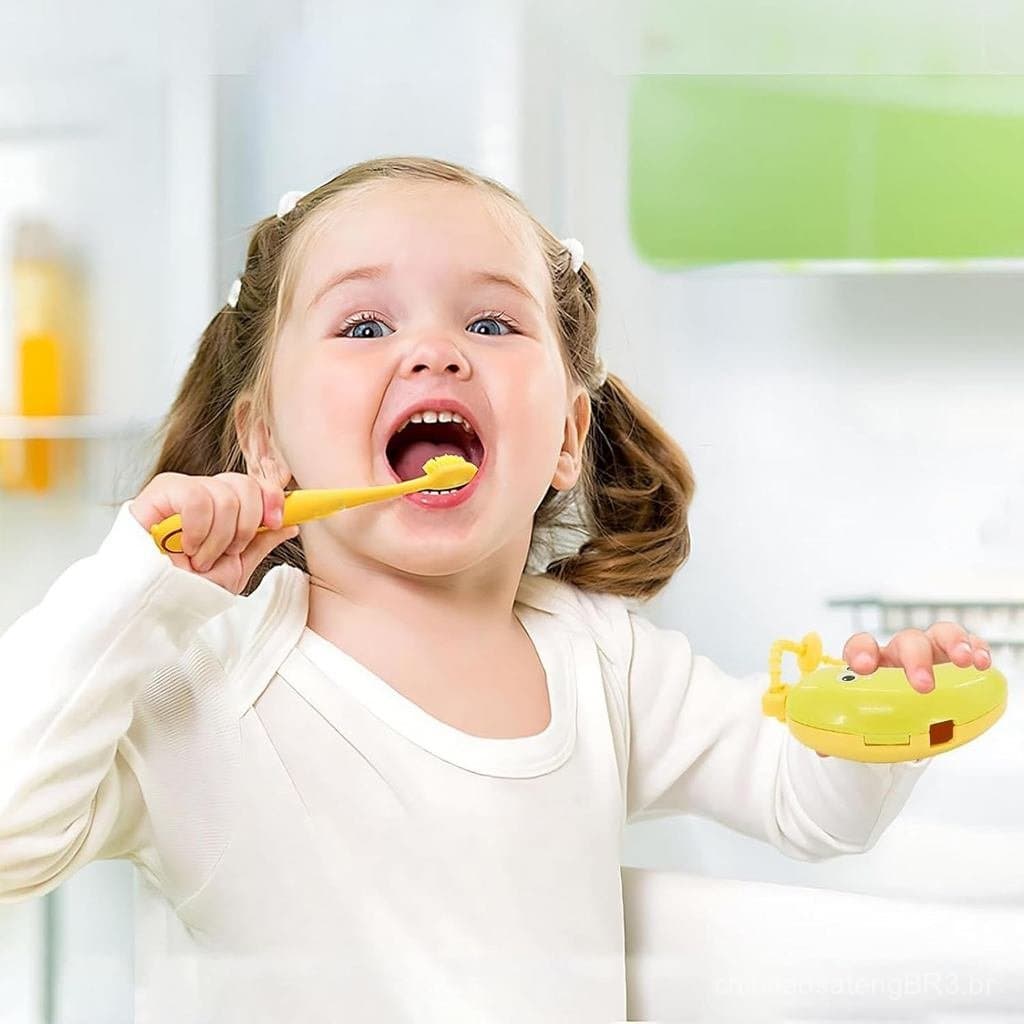 2/4 peças de Suporte para Escova de Dentes em Forma de Banana, Capa Protetora para Escova de Dentes com Dispensador de P