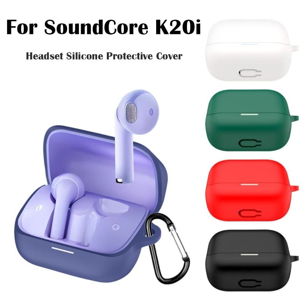 Capa De Caixa De Carregamento De Silicone À Prova De Poeira Para Anker Soundcore K20i Protetora