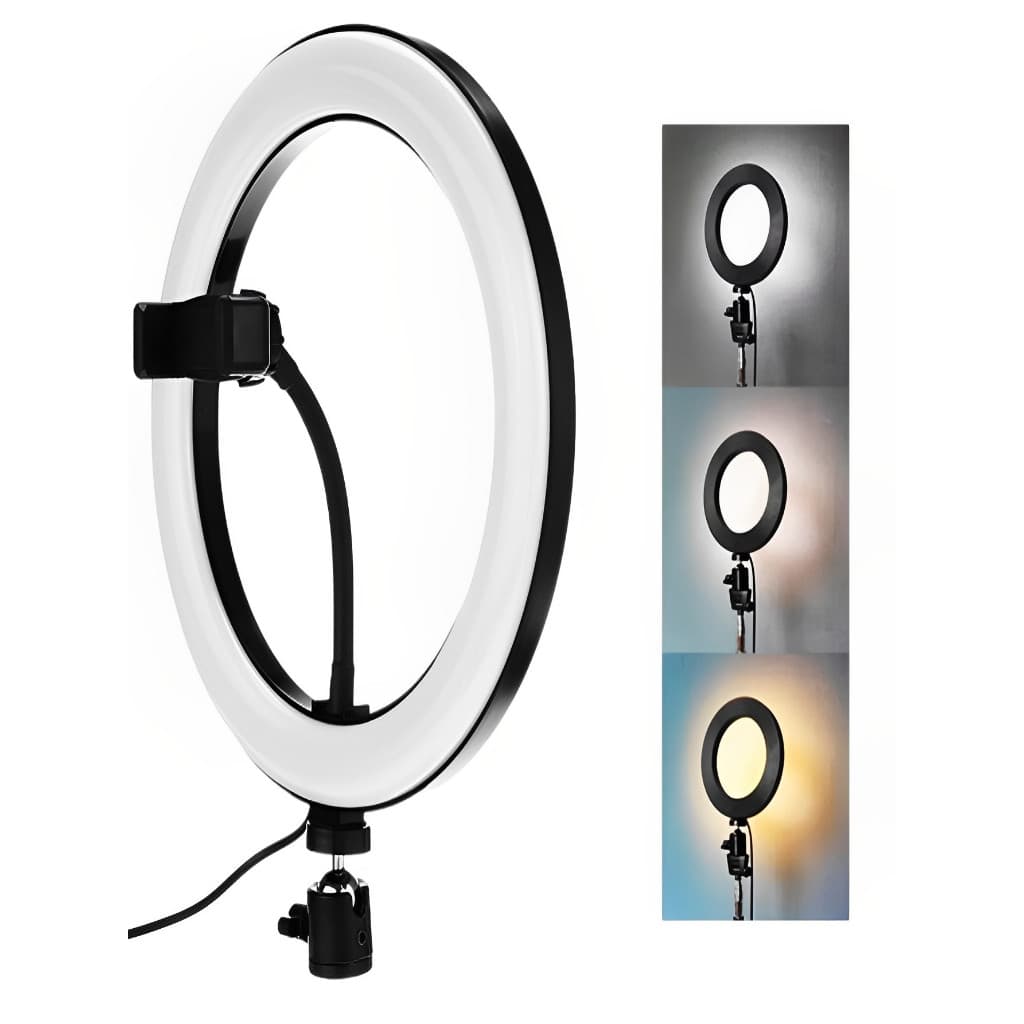 Ring Light Led Iluminador Luz Portátil 14' Polegadas Sem Tripé Bivolt