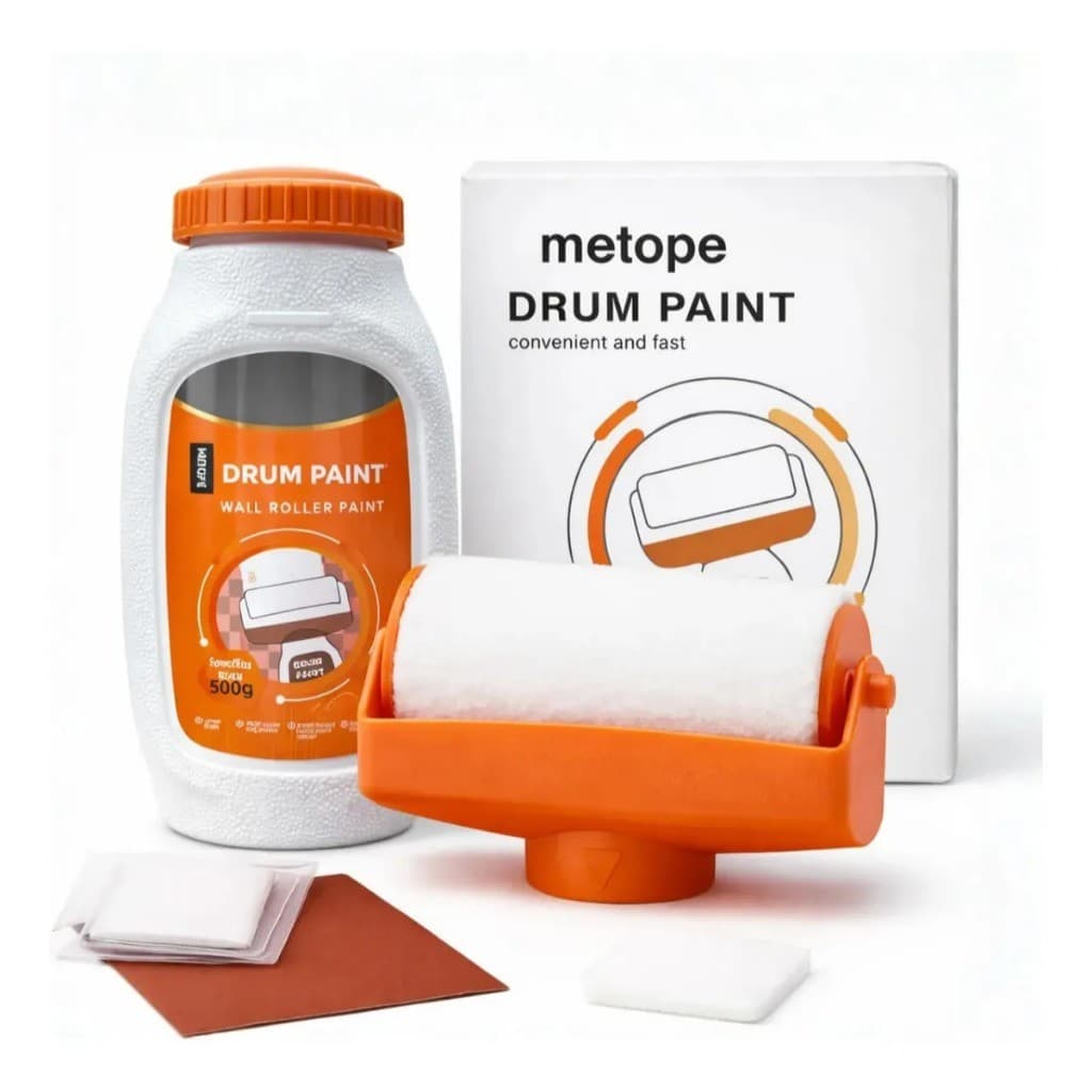 Rolo de Pintura Recarregável 500g para Pintura de Paredes | Pintura Rápida e Uniforme