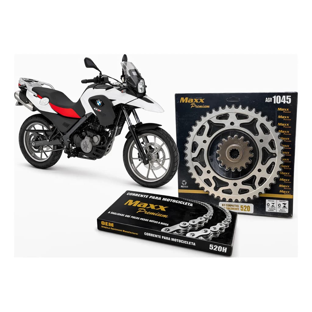 Kit Relação Transmissão Completo Bmw Gs 650 2011 2012 2013