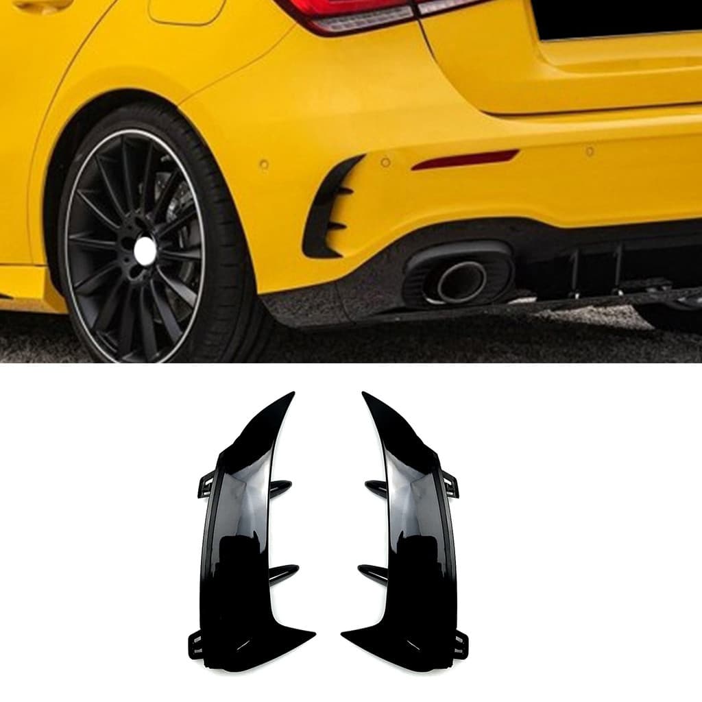 Amortecedor Traseiro Do Carro Divisor Lateral Spoiler Ventilação De Ar Faca Vento Corpo Kits Para Mercedes-Benz A-Class