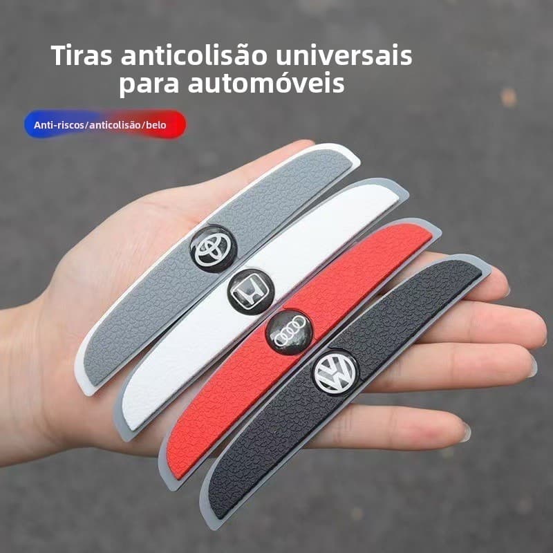 Faixa Anti-Colisão para Porta de Carro Faixa Anti-Risco Adesivo de Decoração de Borda de Porta Logotipo de Carro Adesivo