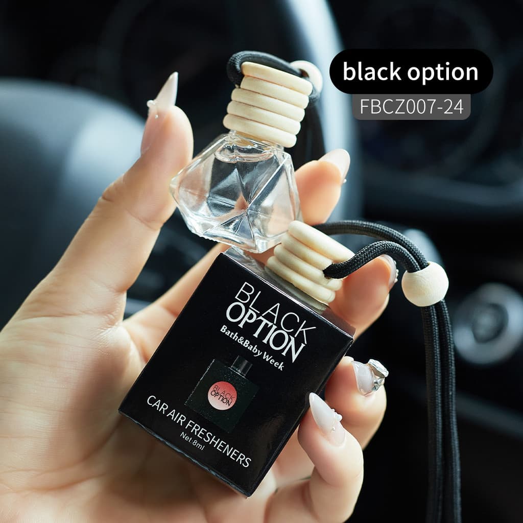 Cordão de carro perfume garrafa carro desodorante pingente jóias perfume