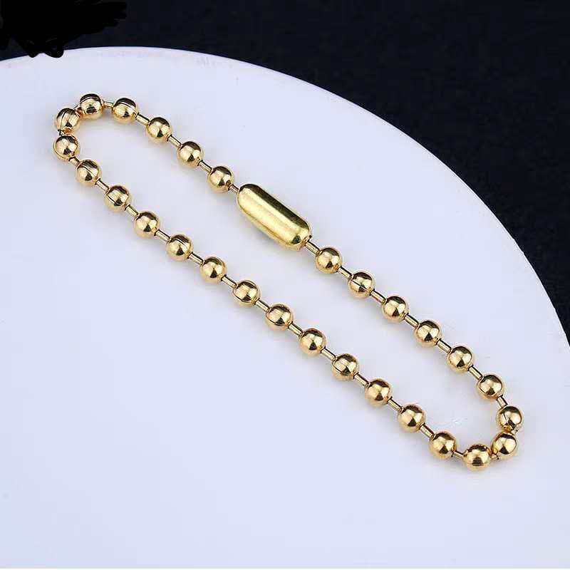 10/20 PCS Corrente De Bola Com Canoa 10 Cm Tag Chaveiro Acessórios De Moda